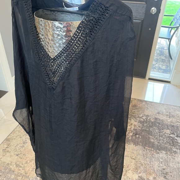 PARADISE SWIM best black pool dress classy sexy size small dressing rich - Picture 9 of 17